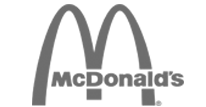 McDonalds logo in grey