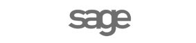 Sage logo in grey color