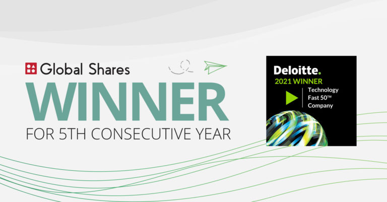 Global Shares Deloitte Fast50 Winner 5th consecutive year