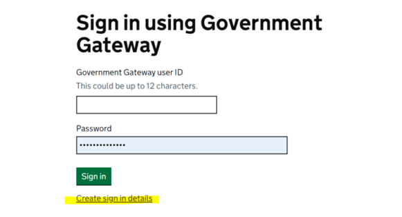 Register with HMRC Step 1