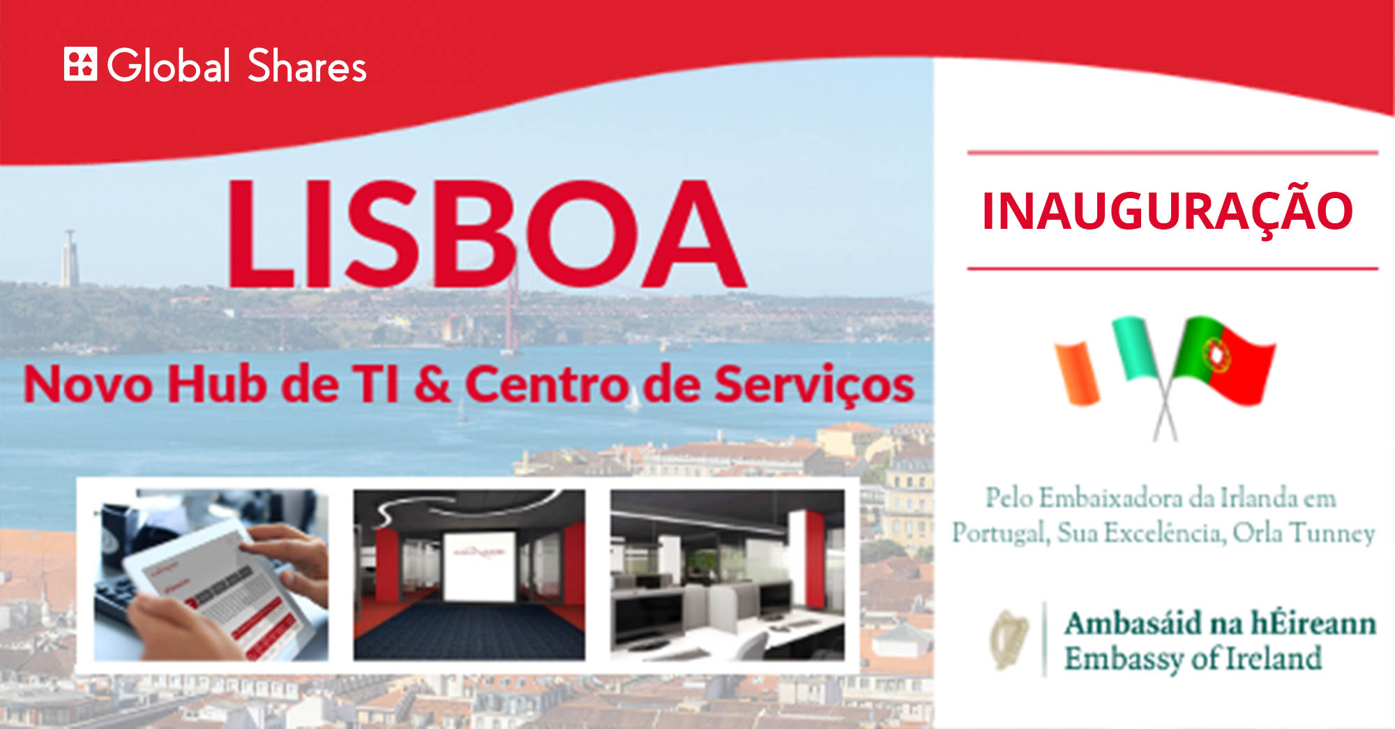 30 empregos de alta tecnologia para o novo centro de TI em Lisboa e centro de prestação de serviços